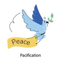 Trendy Pacification Concepts vector