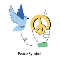 Trendy Peace Symbol vector