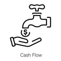 Trendy Cash Flow vector