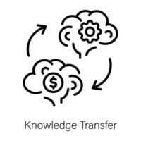 Trendy Knowledge Transfer vector