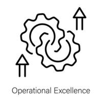 Trendy Operational Excellence vector