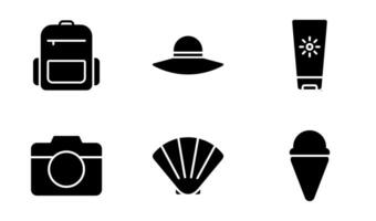 Summer Holiday icon symbol vector template collection