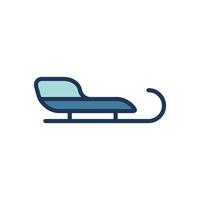 sled icon symbol vector template