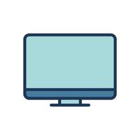 computer monitor icon symbol vector template