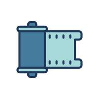 film reel icon symbol vector template