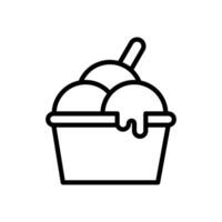 ice cream cup icon symbol vector template