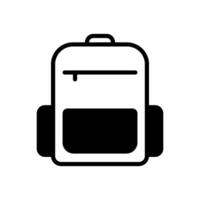 backpack icon symbol vector template