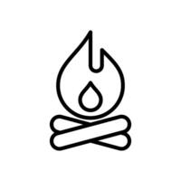 campfire icon symbol vector template