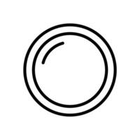 lens icon symbol vector template