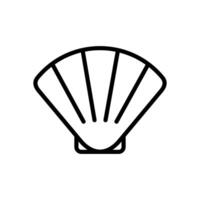 seashell icon symbol vector template
