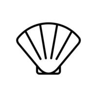 seashell icon symbol vector template