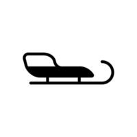 sled icon symbol vector template