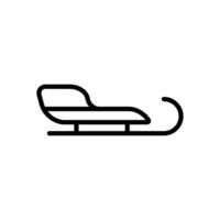 sled icon symbol vector template