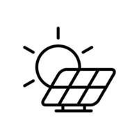 solar panel icon symbol vector template