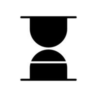 reloj de arena icono símbolo vector modelo