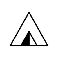 tent icon symbol vector template