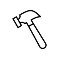 martillo icono símbolo vector modelo