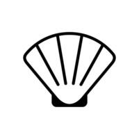 seashell icon symbol vector template