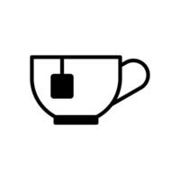 taza para té icono símbolo vector modelo