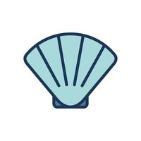 seashell icon symbol vector template