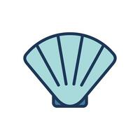 seashell icon symbol vector template