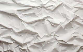 AI generated Crumpled torn paperboard texture pattern photo