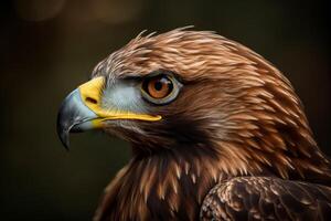 AI generated Portrait eagle capturing. Generate ai photo