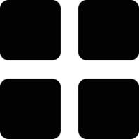Glyph Menu Icon vector