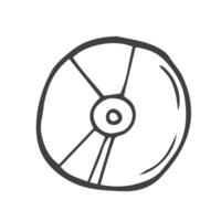 compacto disco vector ilustración en blanco antecedentes