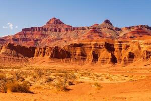 AI generated Desert Landscape Background photo