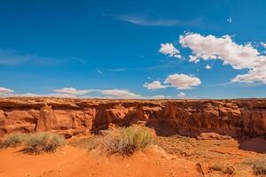 AI generated Desert Landscape Background photo