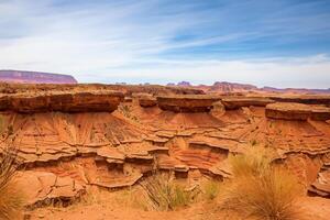 AI generated Desert Landscape Background photo