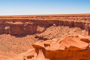 AI generated Desert Landscape Background photo