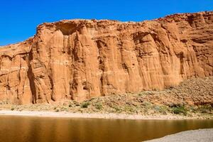 AI generated Desert Landscape Background photo