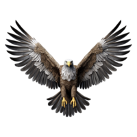 AI generated Eagle flying isolated on transparent background png