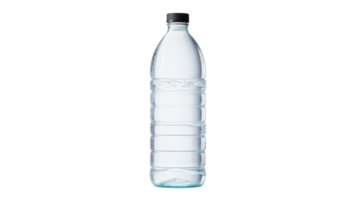 AI generated Bottle of water cutout. Realistic bottle on transparent background png