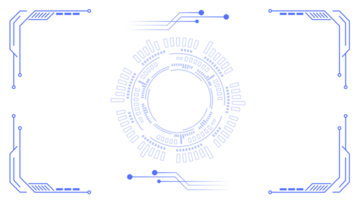 Hej tech ram element. teknologi hud scifi fyrkant form design. png