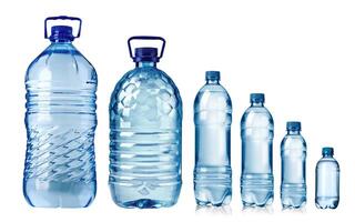water bottles isolated photo