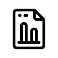 file analytic icon. vector line icon for your website, mobile, presentation, and logo design.