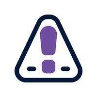 warning icon. vector dual tone icon for your website, mobile, presentation, and logo design.