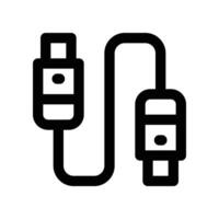 usb plug icon. vector line icon for your website, mobile, presentation, and logo design.