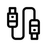 USB enchufe icono. vector línea icono para tu sitio web, móvil, presentación, y logo diseño.