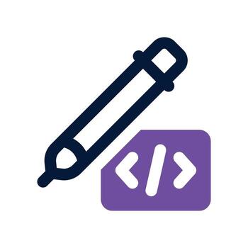 editar icono. vector doble tono icono para tu sitio web, móvil, presentación, y logo diseño.