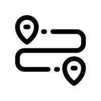 route icon. vector line icon for your website, mobile, presentation, and logo design.