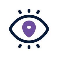 view icon. vector dual tone icon for your website, mobile, presentation, and logo design.