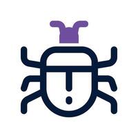 bug icon. vector dual tone icon for your website, mobile, presentation, and logo design.