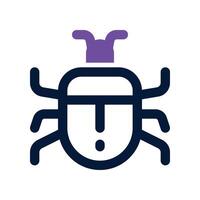 bug icon. vector dual tone icon for your website, mobile, presentation, and logo design.