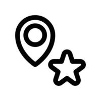 favorite location icon. vector line icon for your website, mobile, presentation, and logo design.