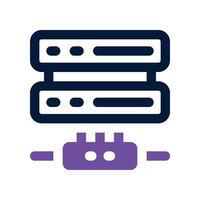 server icon. vector dual tone icon for your website, mobile, presentation, and logo design.