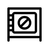 safe box icon. vector line icon for your website, mobile, presentation, and logo design.